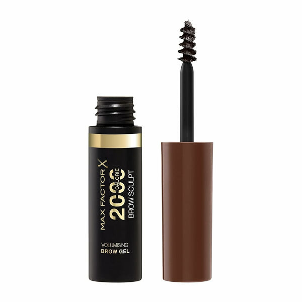 Augenbrauen Volumizing Gel Max Factor 2000 Calorie Nº 004 Schwarz Braun 4,5 ml | Verbessere Deine Brauen für Maximale Wirkung