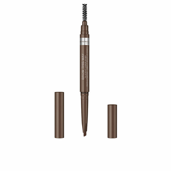 Augenbrauenstift Rimmel London Brow This Way Nº 02 Mittelbraun 0,25 g | Langanhaltende Definition für Wunderschöne Augenbrauen