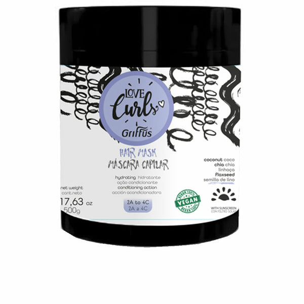 Restorative Hair Mask Griffus LOVE CURLS 500 g | Enhance Your Curls with Vegan Formula