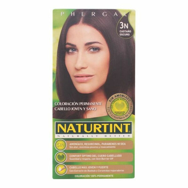 Dye No Ammonia N3 Naturtint Naturtint N 170 ml | Vegan Permanent Hair Dye for Beautiful Dark Brown Color