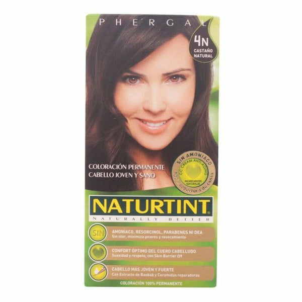 Dye No Ammonia N4 Naturtint Naturtint N (5 pcs) 170 ml | Vegan Permanent Hair Color for Natural Chestnut Shade
